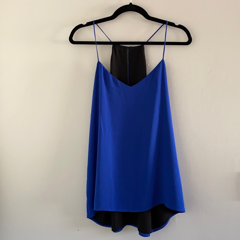 Express Reversible Royal Blue and Black Tank